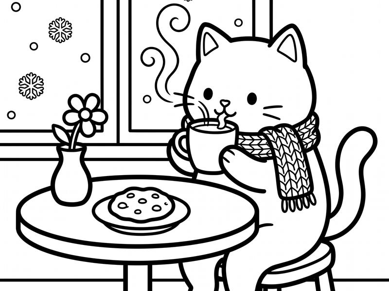 Cozy Cat Ceramic Mug